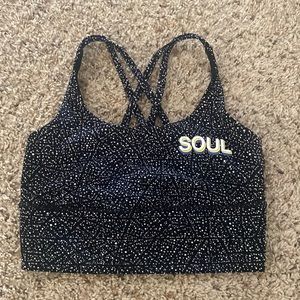 Soulcycle x Lululemon long lined sports bra